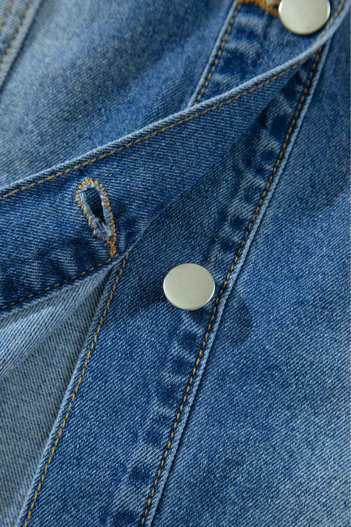 Denim Raw Edge Short Sleeve Ruffle Hem Jacket